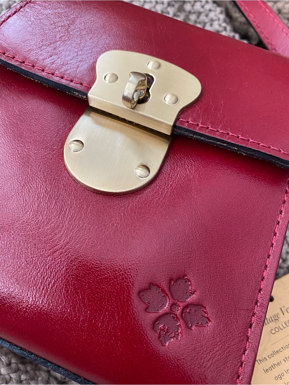 Patricia Nash burgundy leather crossbody NEW NWT handbag - Picture 6 of 6